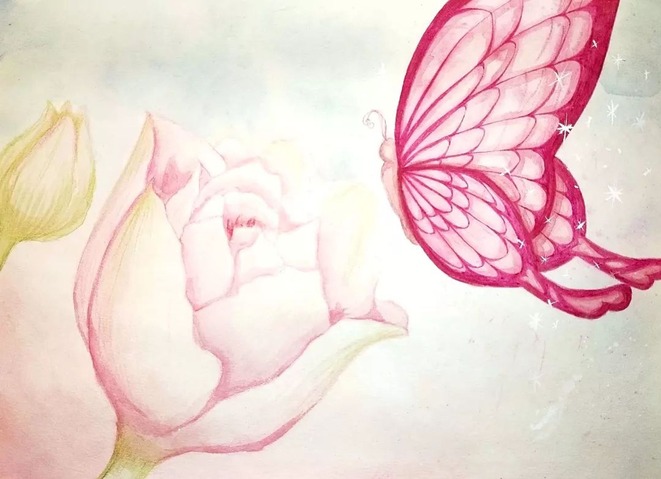 【初春の一瞬】

凛と花を咲かせると
良いものは必ず私に味方してくれる
When I bloom with dignity
Good things will always be with me

#illustration #illust #drawing #art #watercolor #paints #pink #tulip #butterfly #flowers #イラスト #チューリップ #ピンク #水彩画アート-1