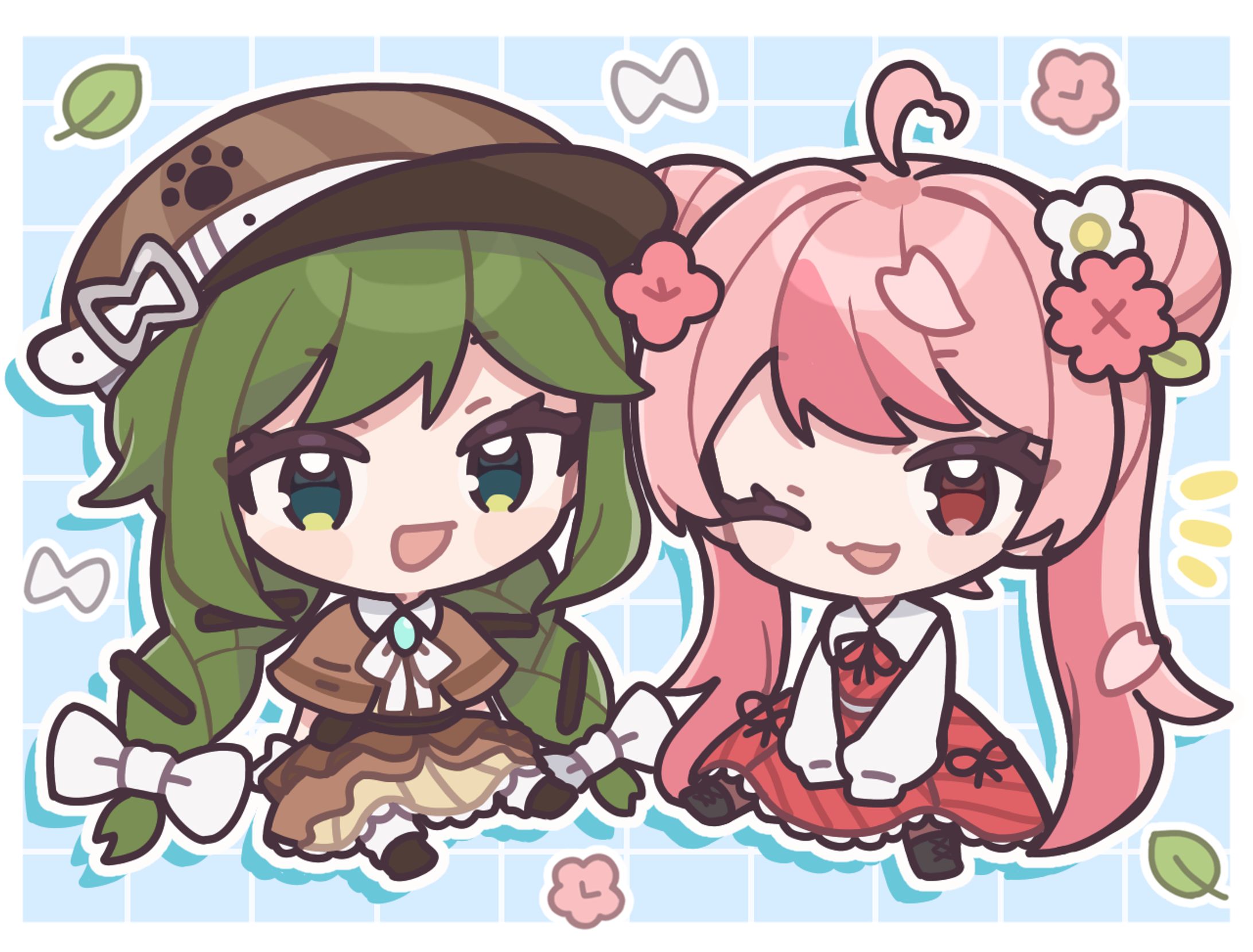 大勧め SDキャラ 2人ペア イラスト
