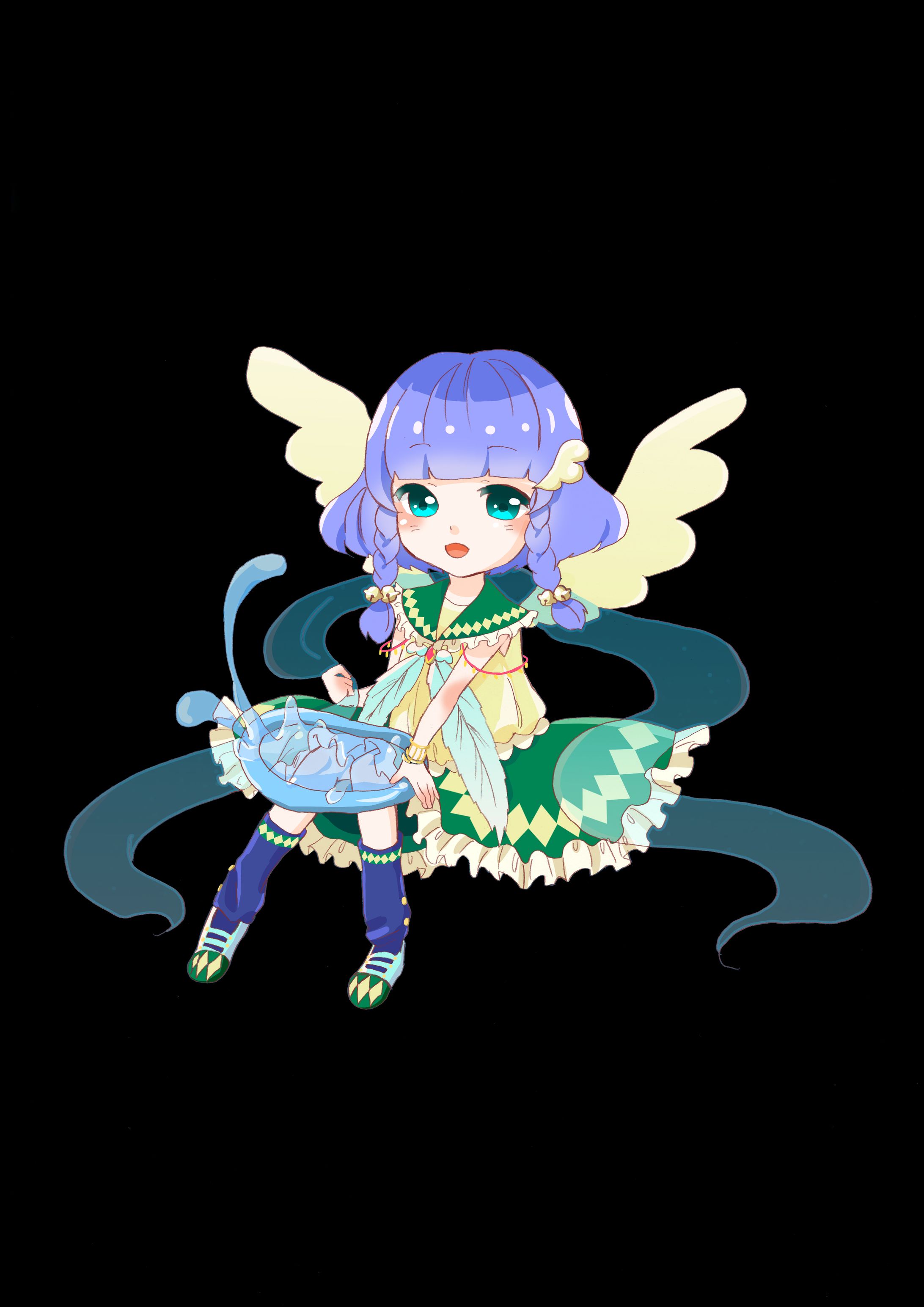 水と風の魔法少女 ミニキャラクター-1