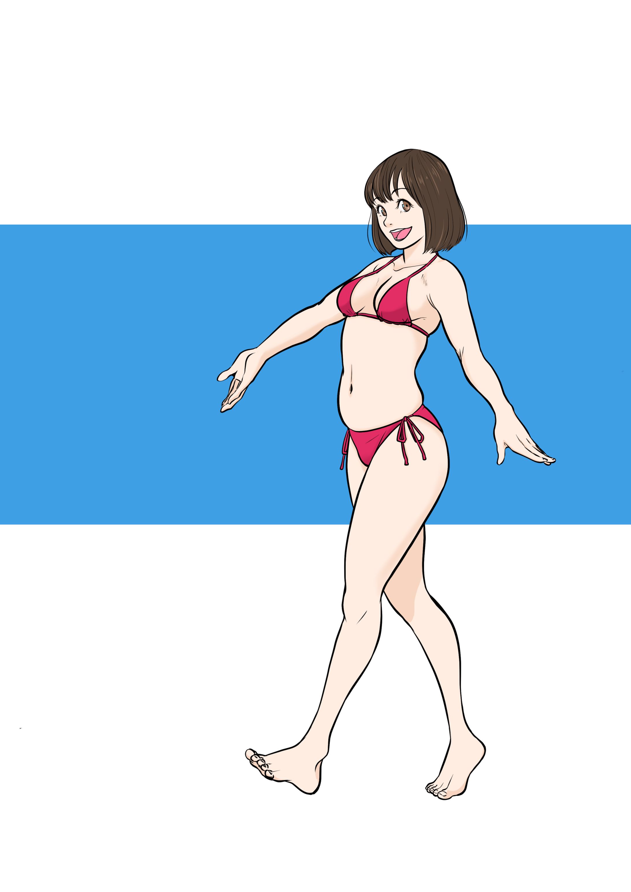 グラビア風イラスト-1