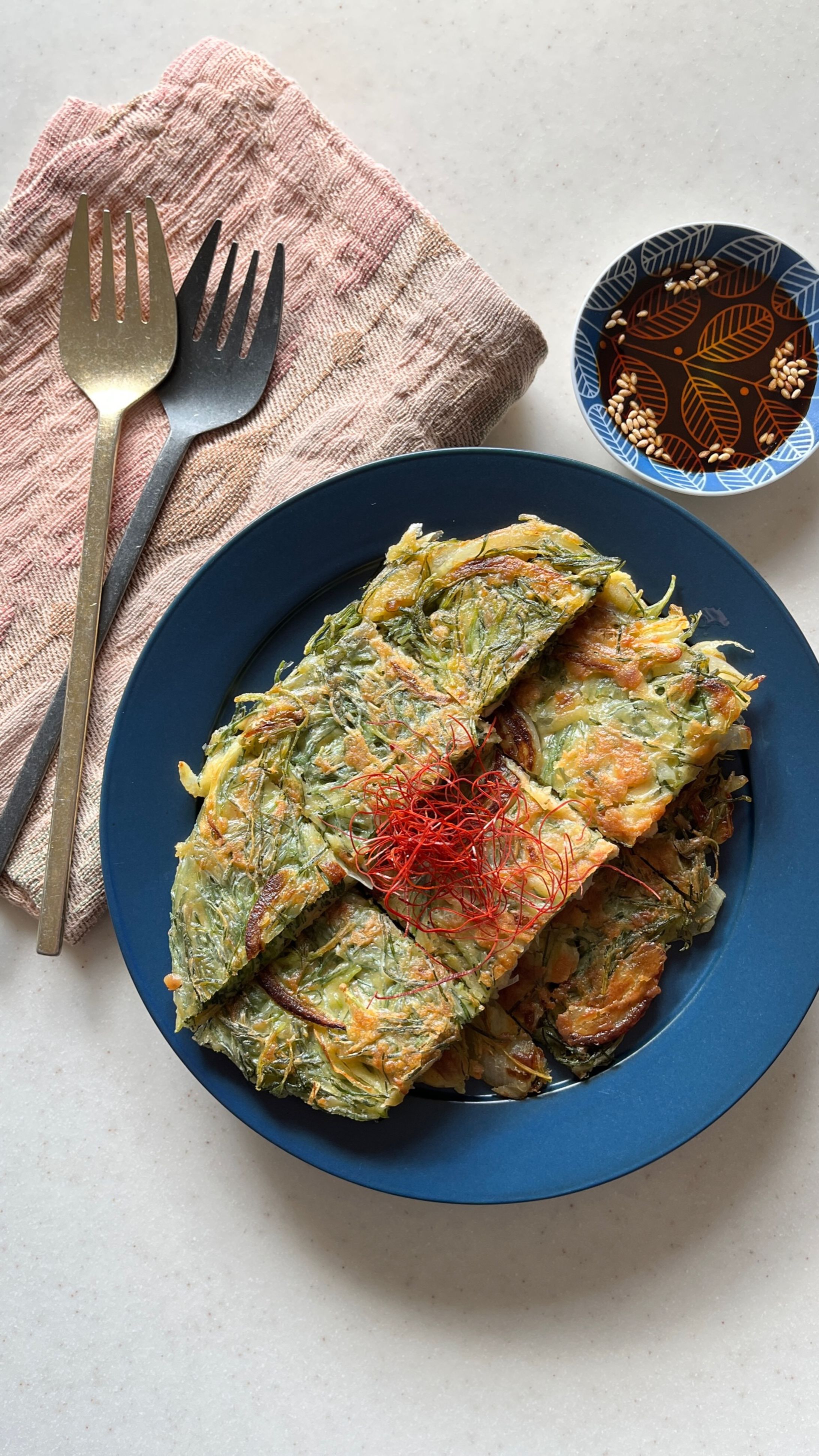 おかひじきのチヂミ-1