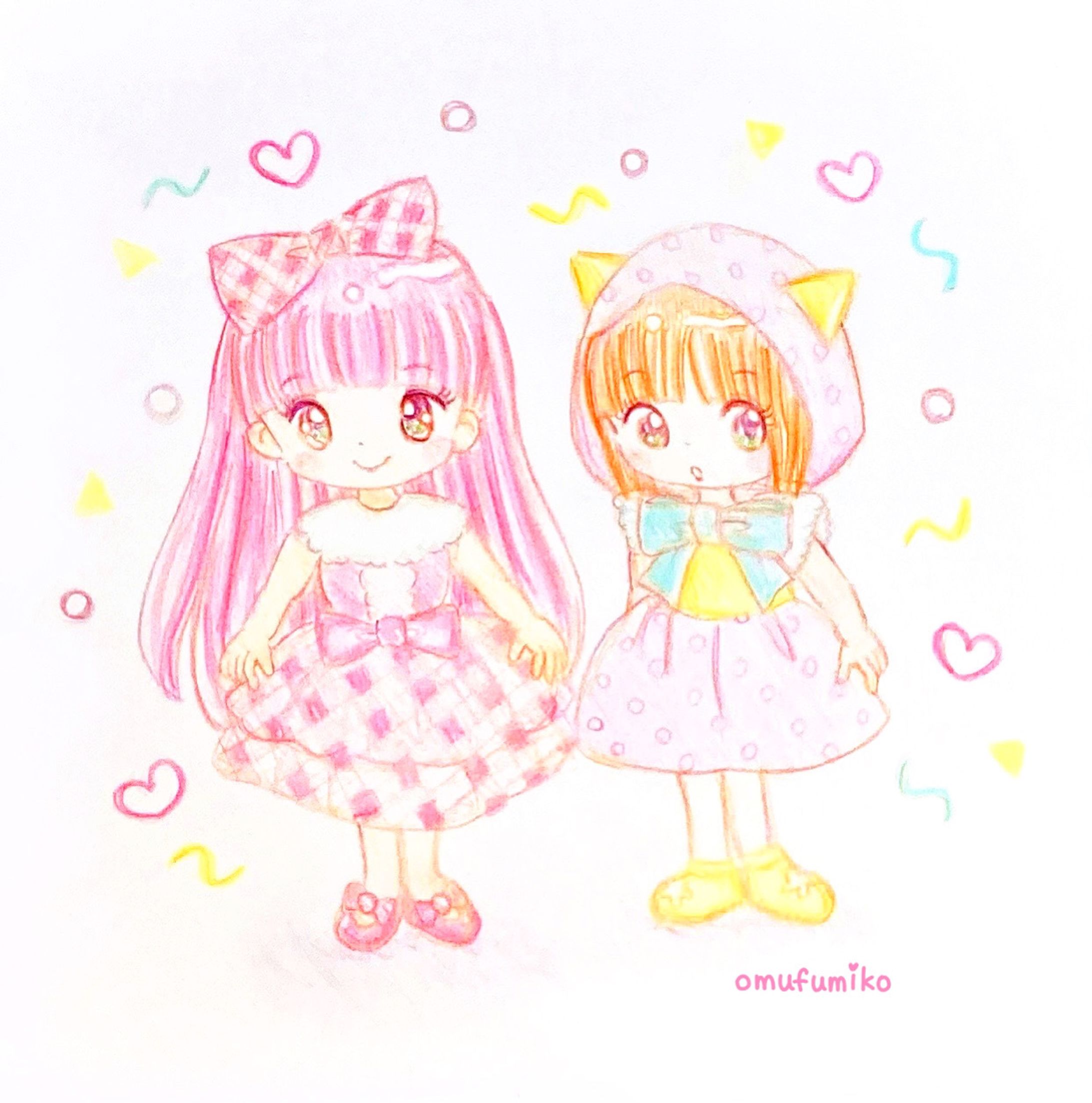 アナログイラスト（2次創作）-1