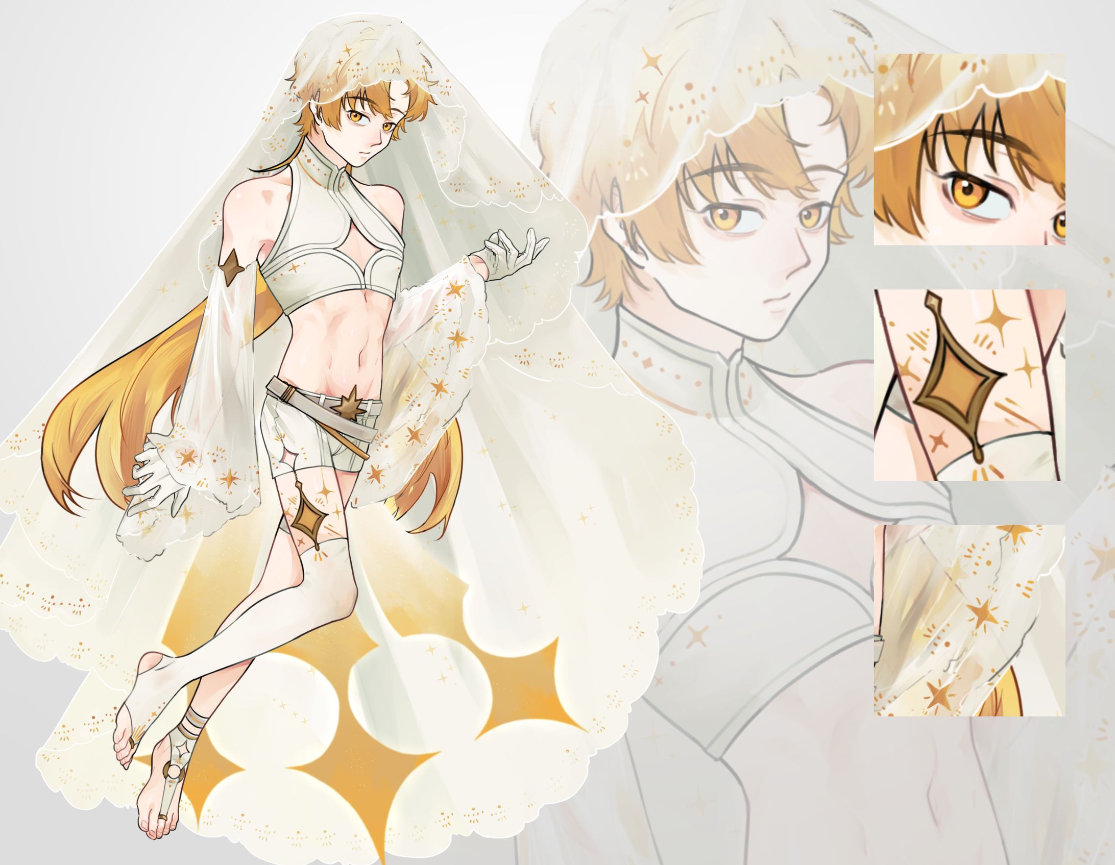 遊星元靈 立繪+角色設計+三視圖-1