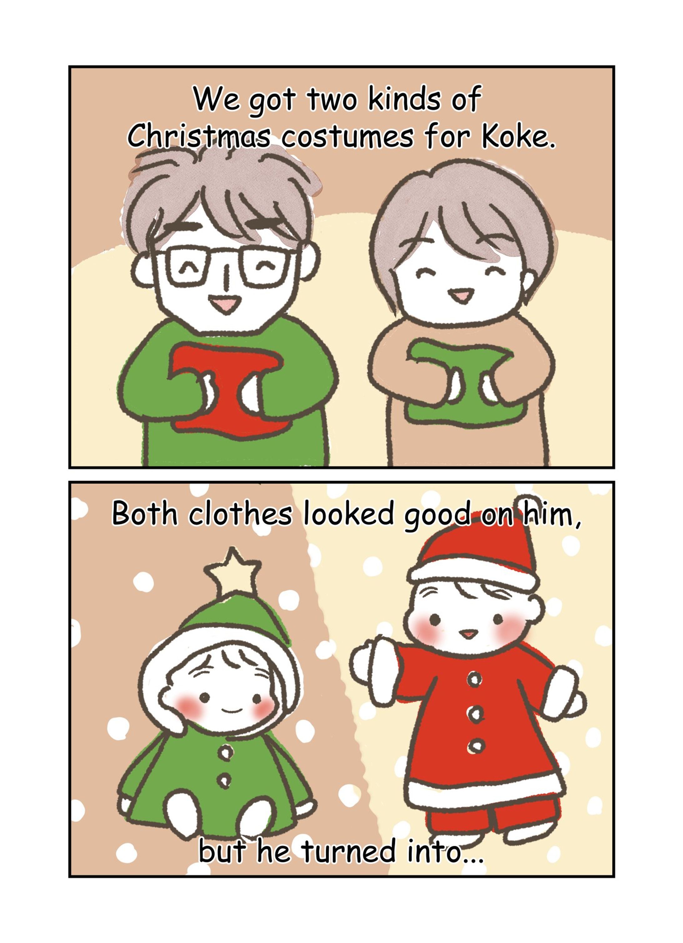 【4コマ英語育児漫画】クリスマス-1