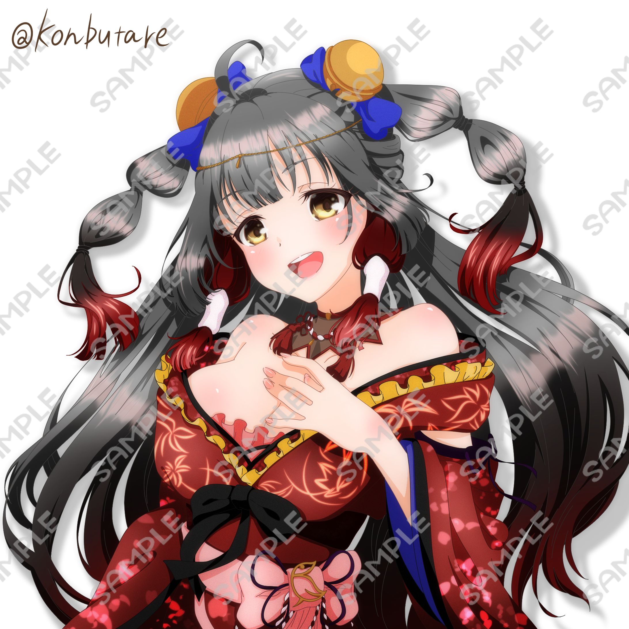 【ココナラ】VTuber 御神楽すずめ様のイラスト-1