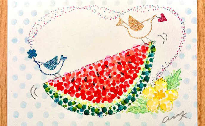 Summer Greetings “スイカ”