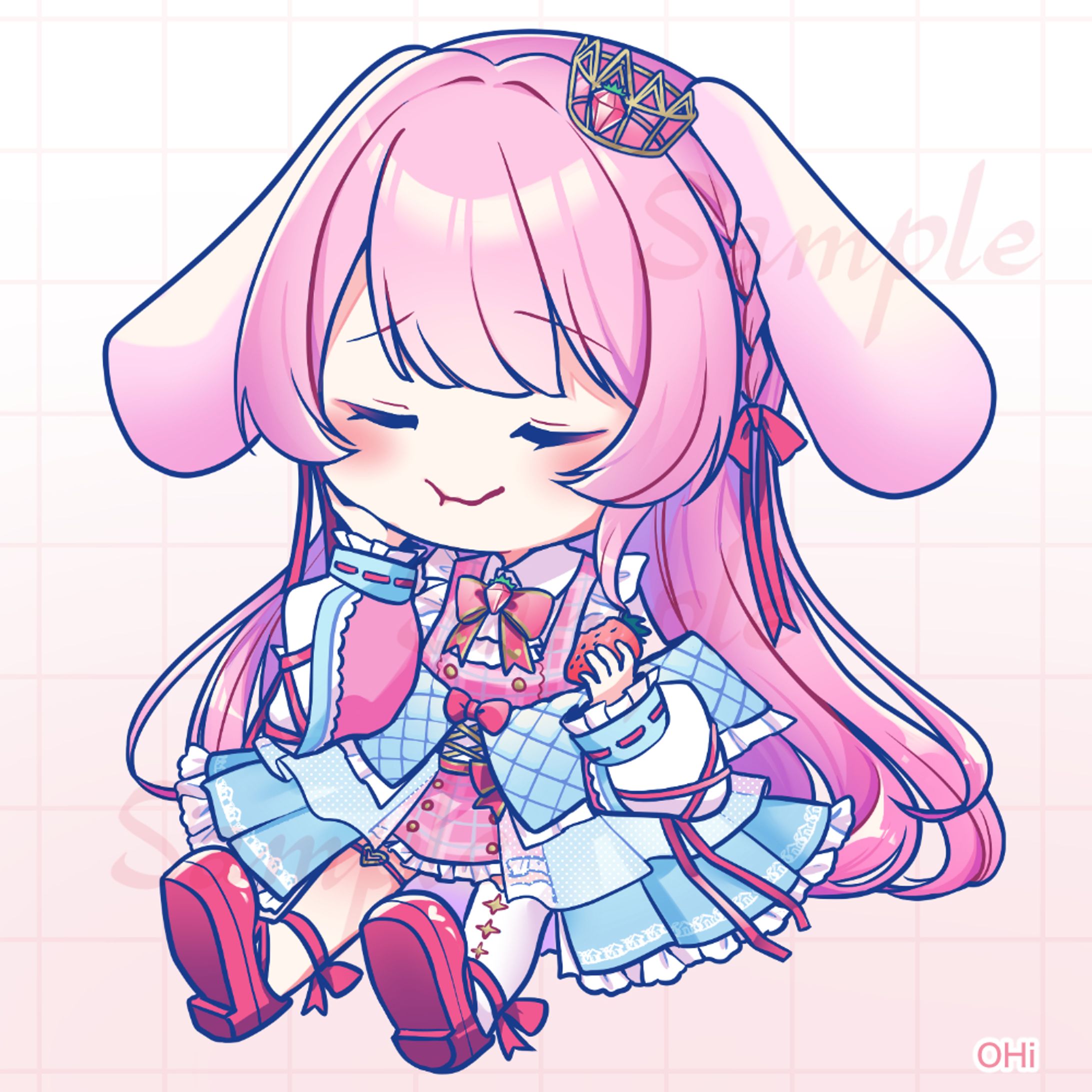 ミニキャライラスト（姫野いちご様）-1