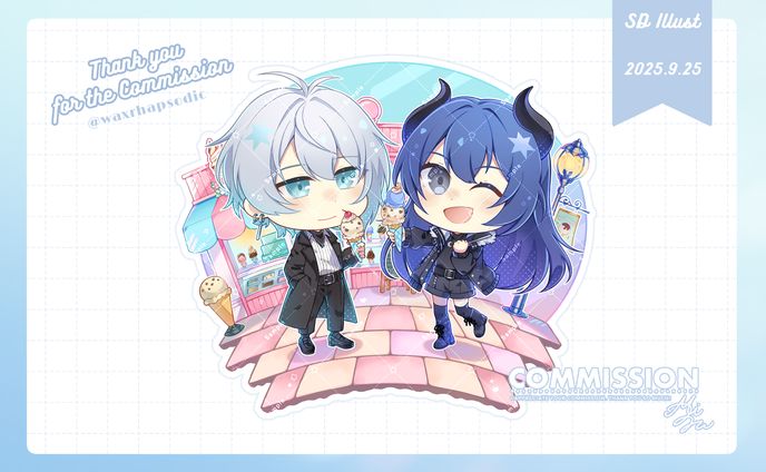 【ご依頼】ジオラマ風デフォルメイラスト