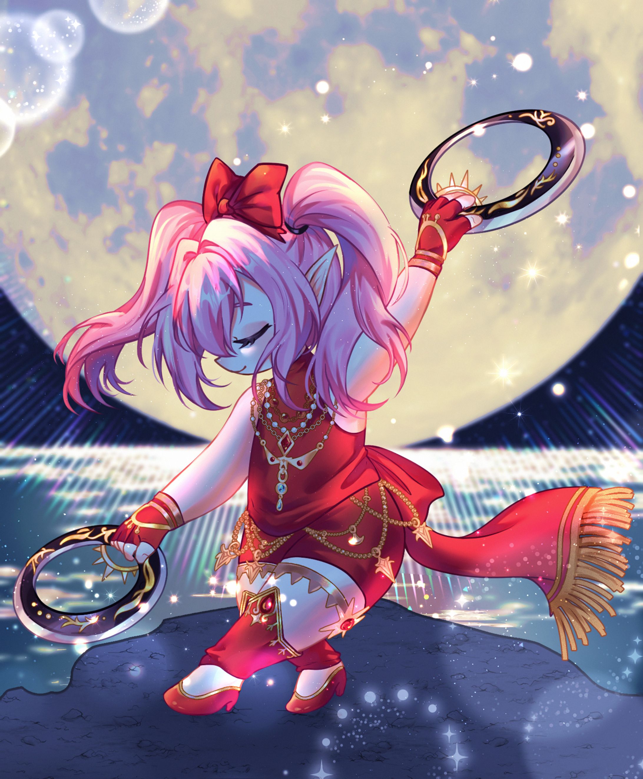【illustration】Moonlit Dance-1