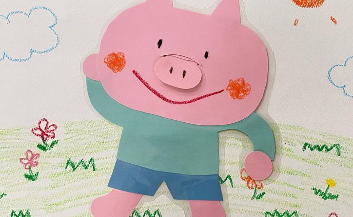 #ぶたくん街道をいく #スケッチブックシアター  #ぞうさん……(笑)  #保育士  #幼稚園教諭  #保育実習