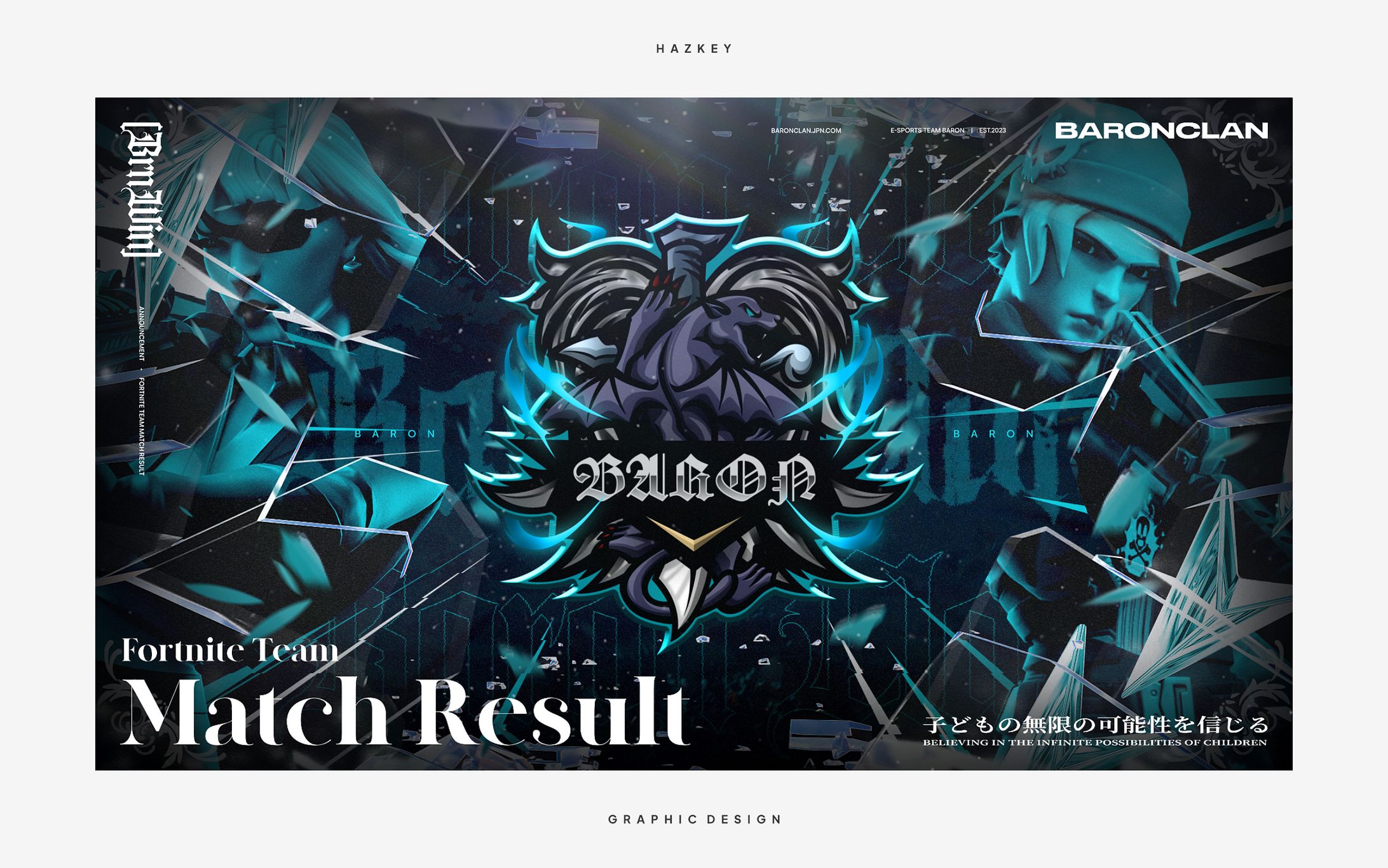 GRAPHIC DESIGN // Match Reslut - BARON Clan-1