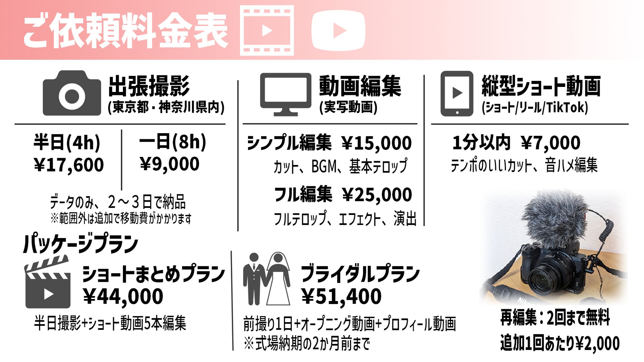 ご依頼料金表-1