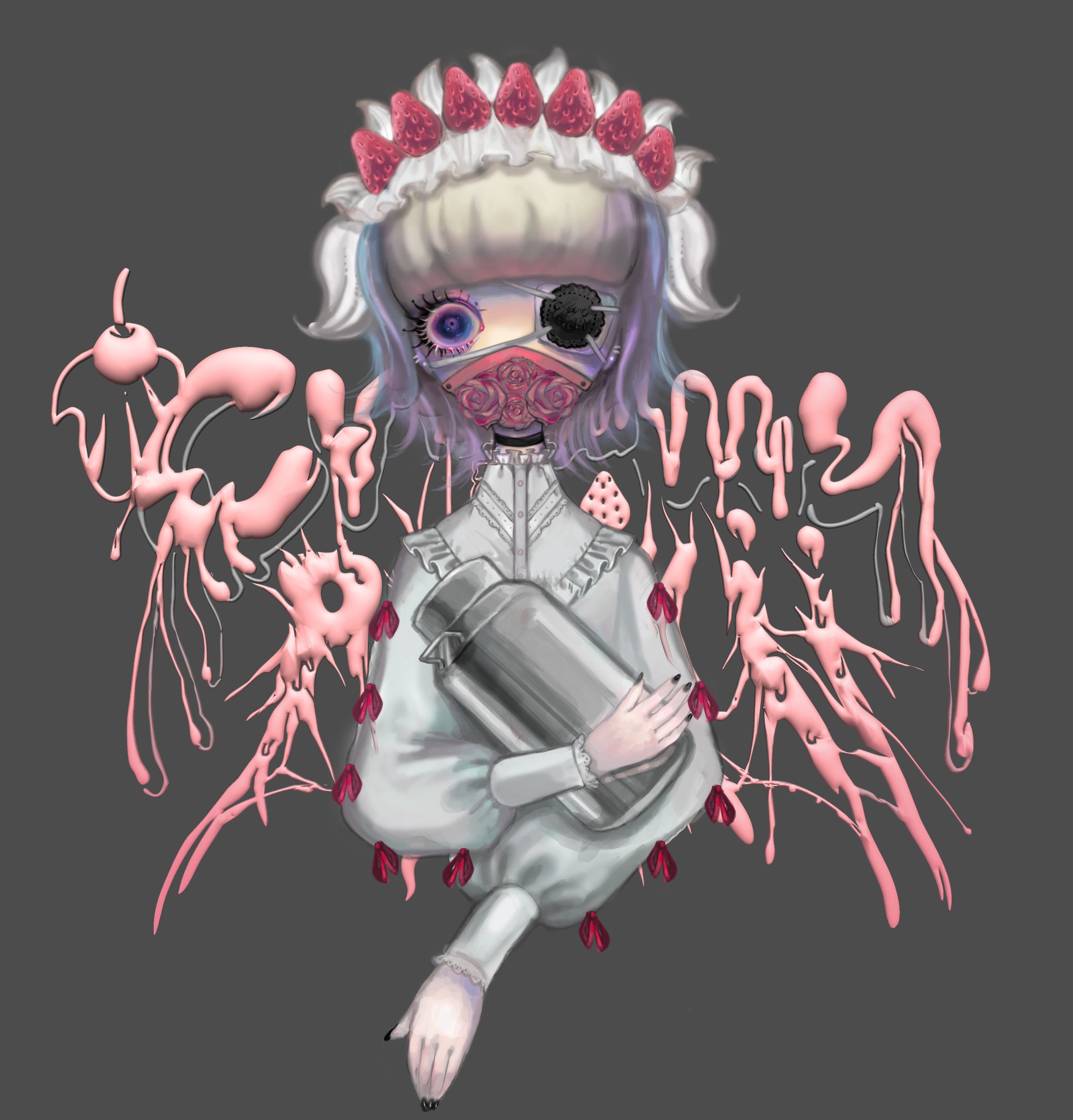 「Creamy peckii」ロゴ・イメージイラスト-1