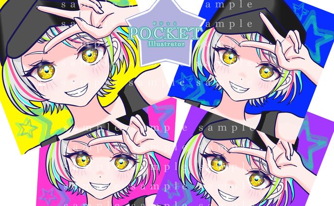 illustration、作画