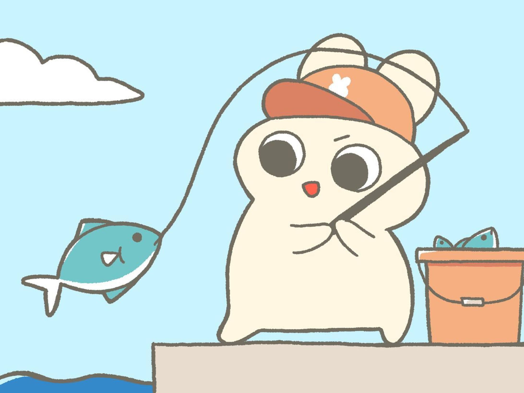 100日チャレンジ60日目
釣り🎣
#100日チャレンジ #イラスト #釣り #うさぎ-1