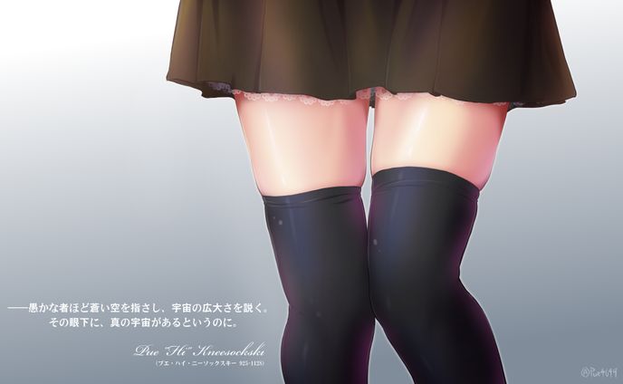 良い雰囲気のただのニーハイ画像