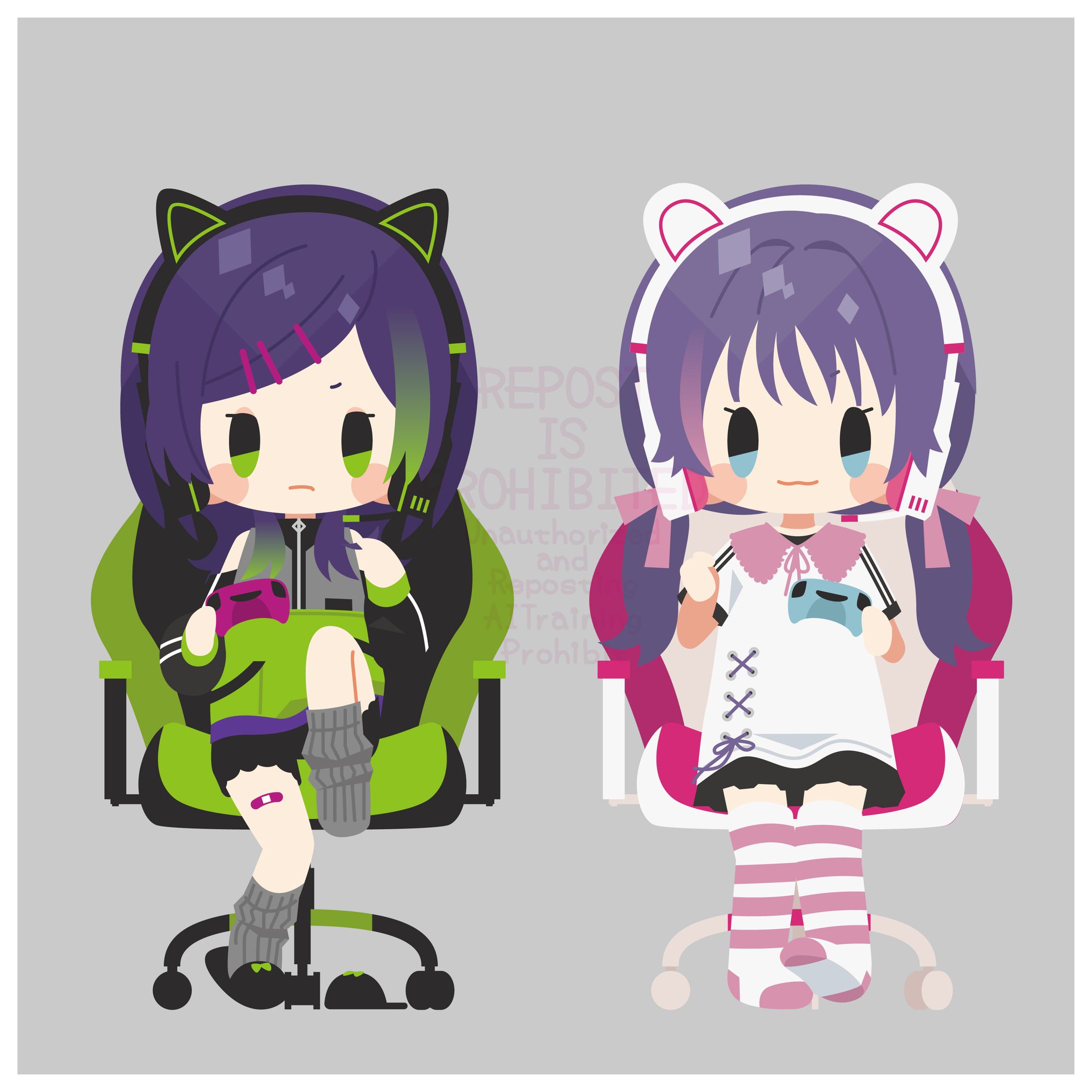 A:ゲーマー女子のイラスト-1