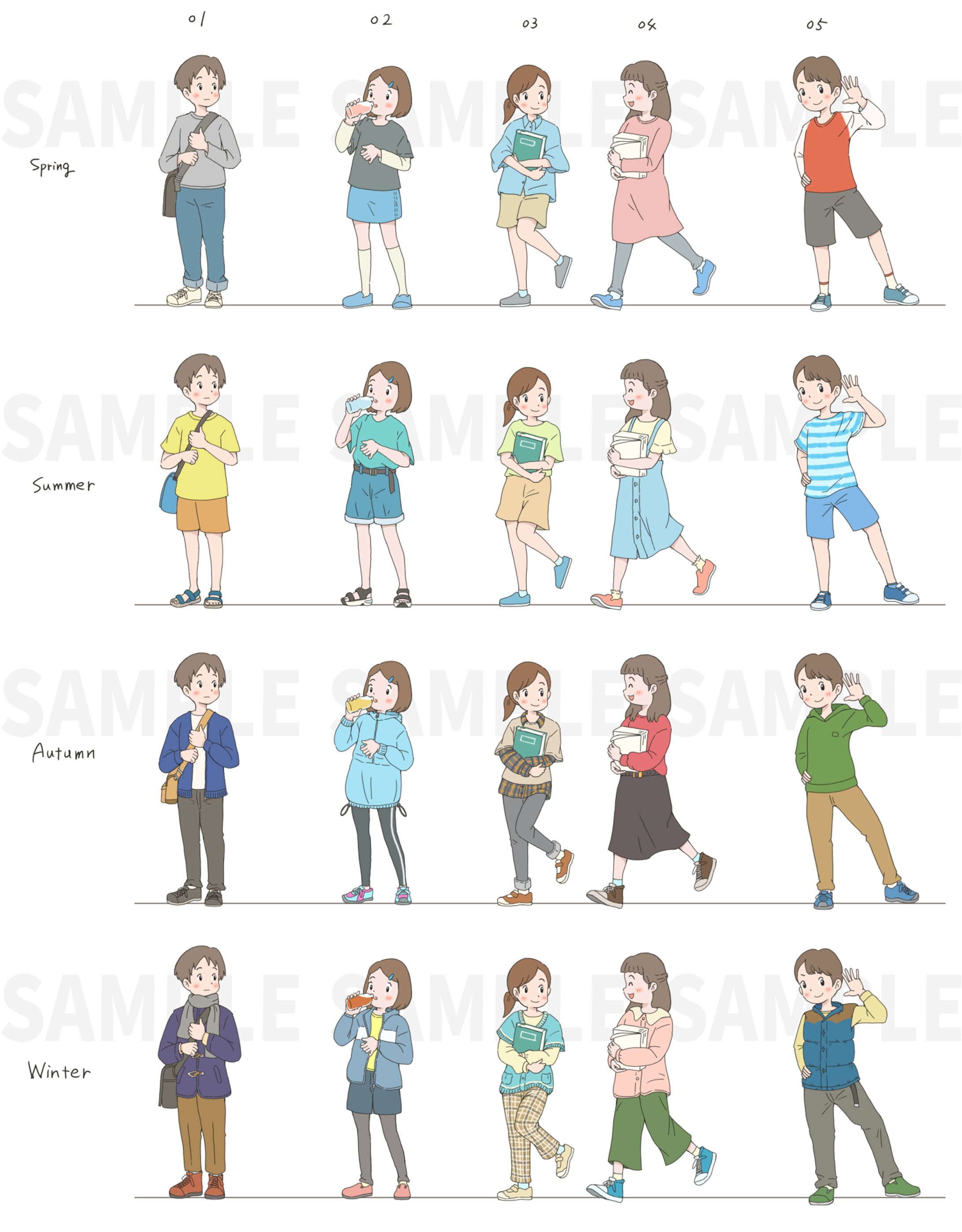 細い線のイラストサンプル-1