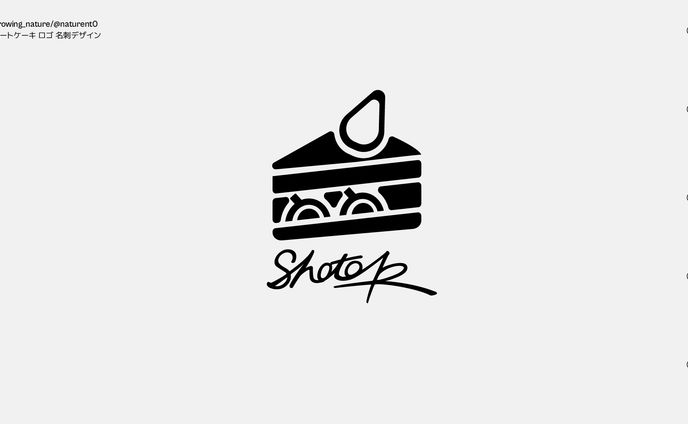 ショートケーキ ロゴ 名刺デザイン