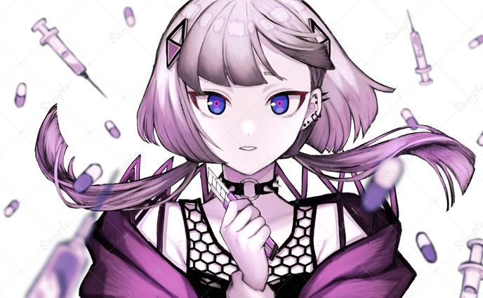 空条ヤマト　死にたガール　ボカロ曲イラスト
