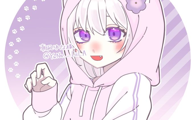猫耳パーカー落書き量産_朝凪ゆな様