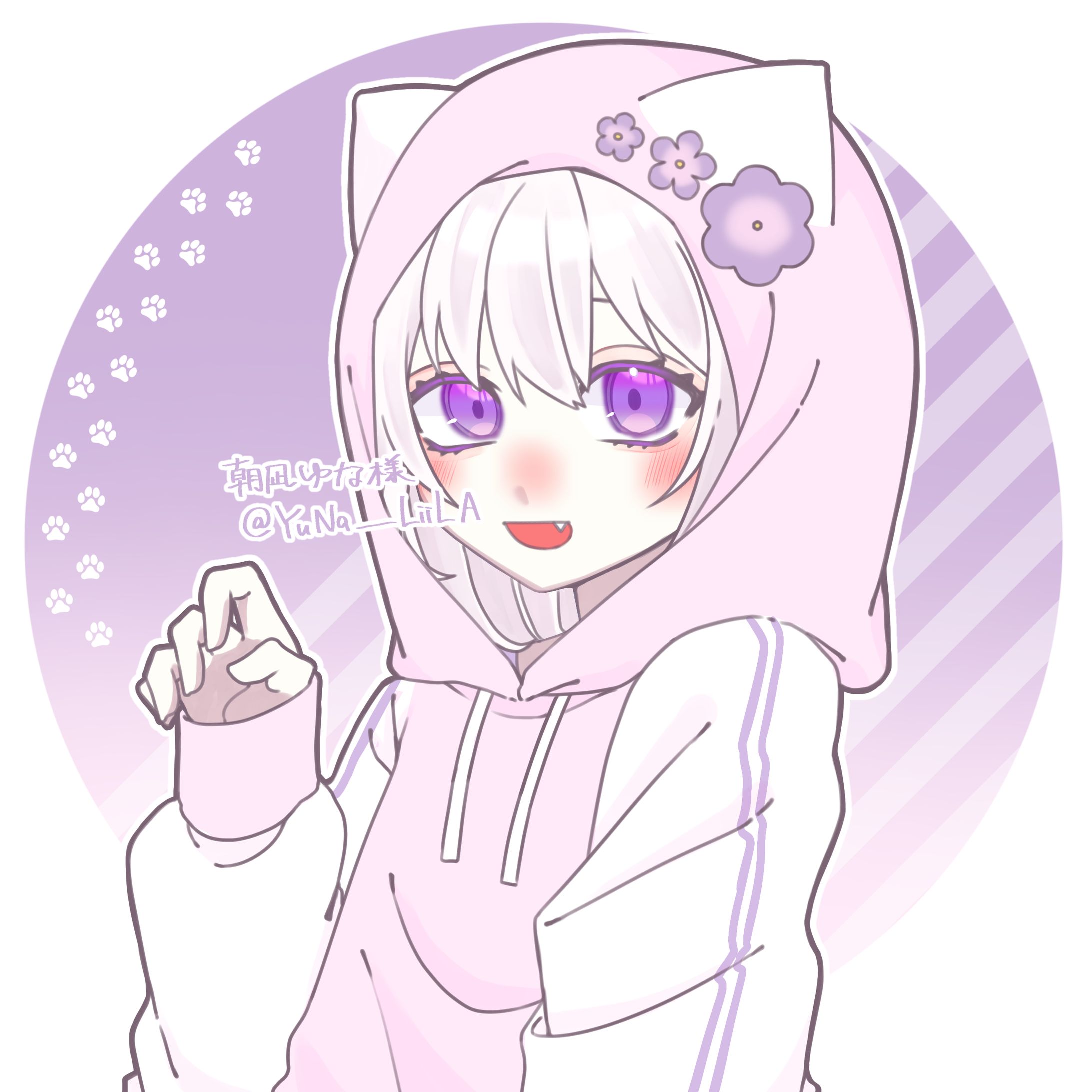 猫耳パーカー落書き量産_朝凪ゆな様-1