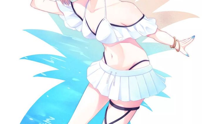 水着、デフォルメイラスト