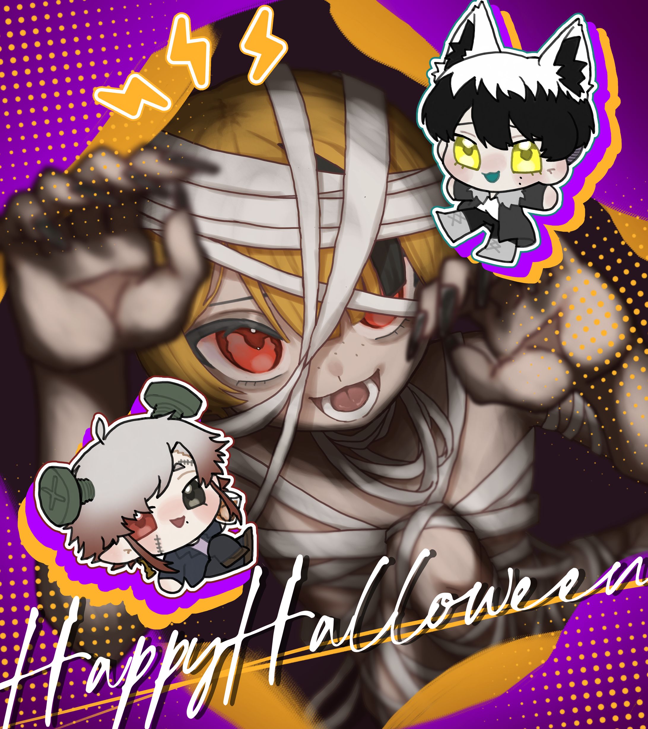 FA│卯月春兎 - ハロウィンイラスト-1