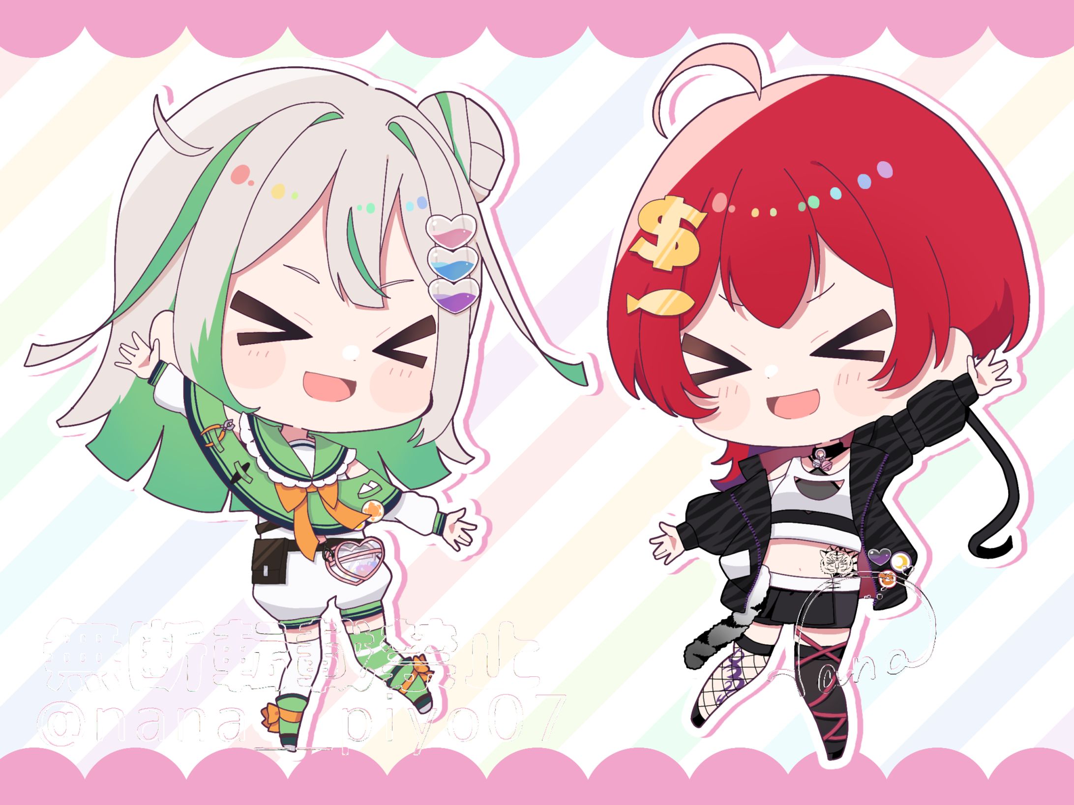 FAご依頼　紙珠まう様・色織ひな様　表情差分×１-1