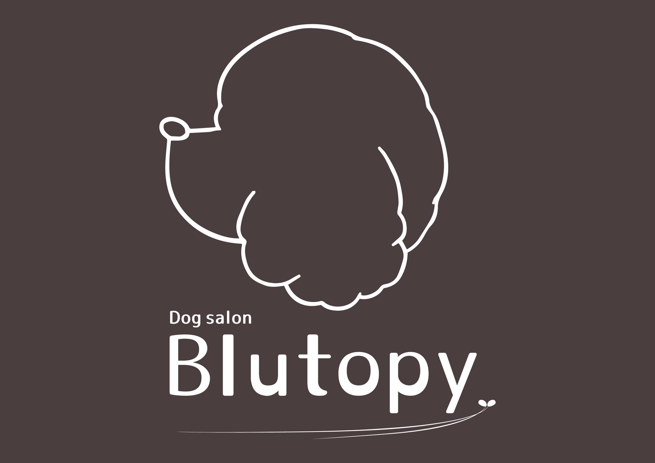 【実績】Dog salon Blutopy様 ロゴ-1