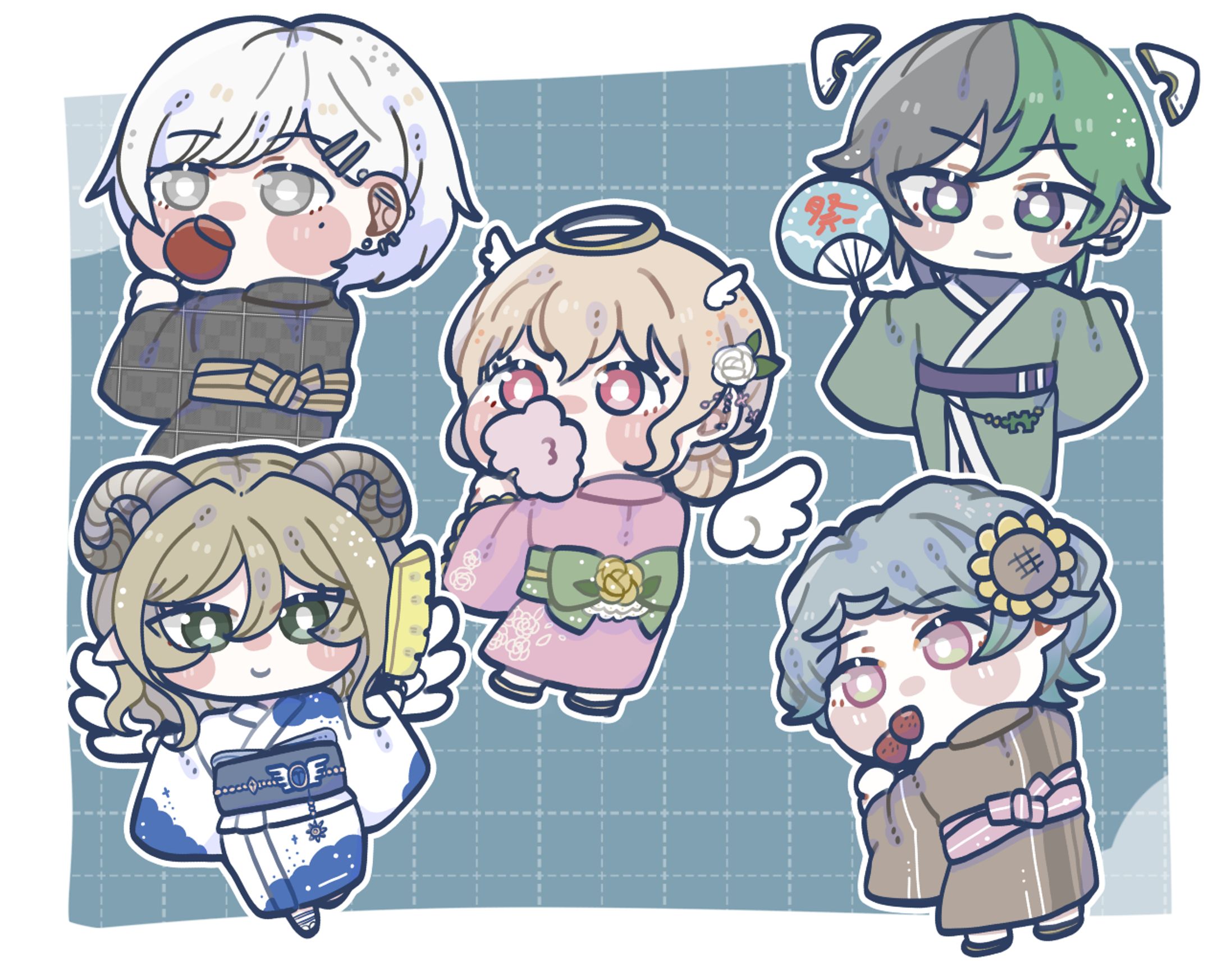 【企画】浴衣SDイラスト-1