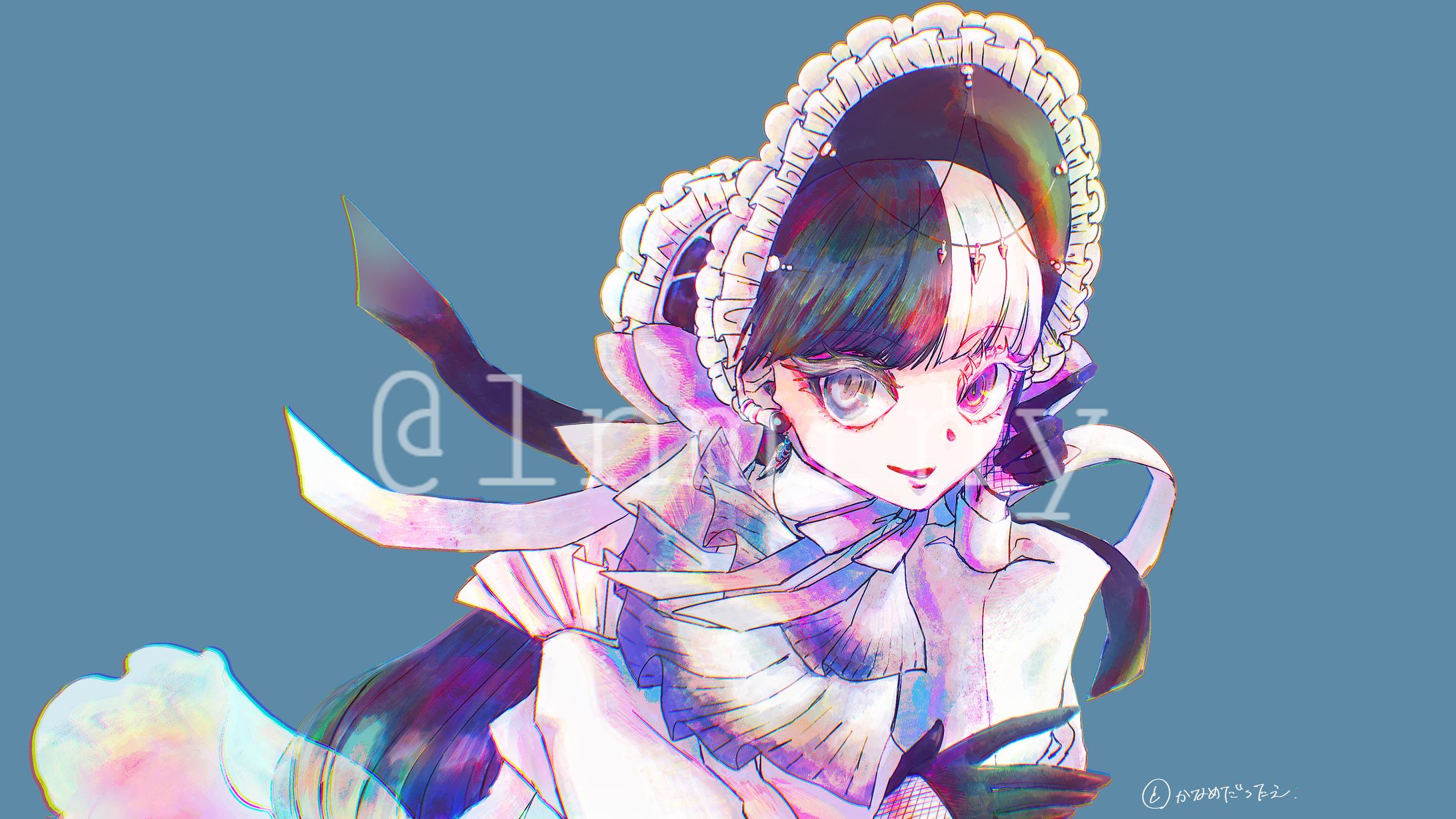 【ご依頼実績】Vtuberさまキービジュアル/衣装デザイン-1