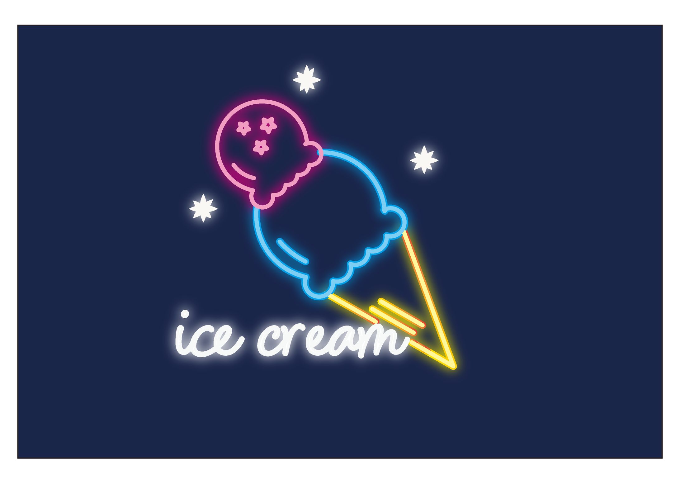 アイスクリームのロゴデザイン-1