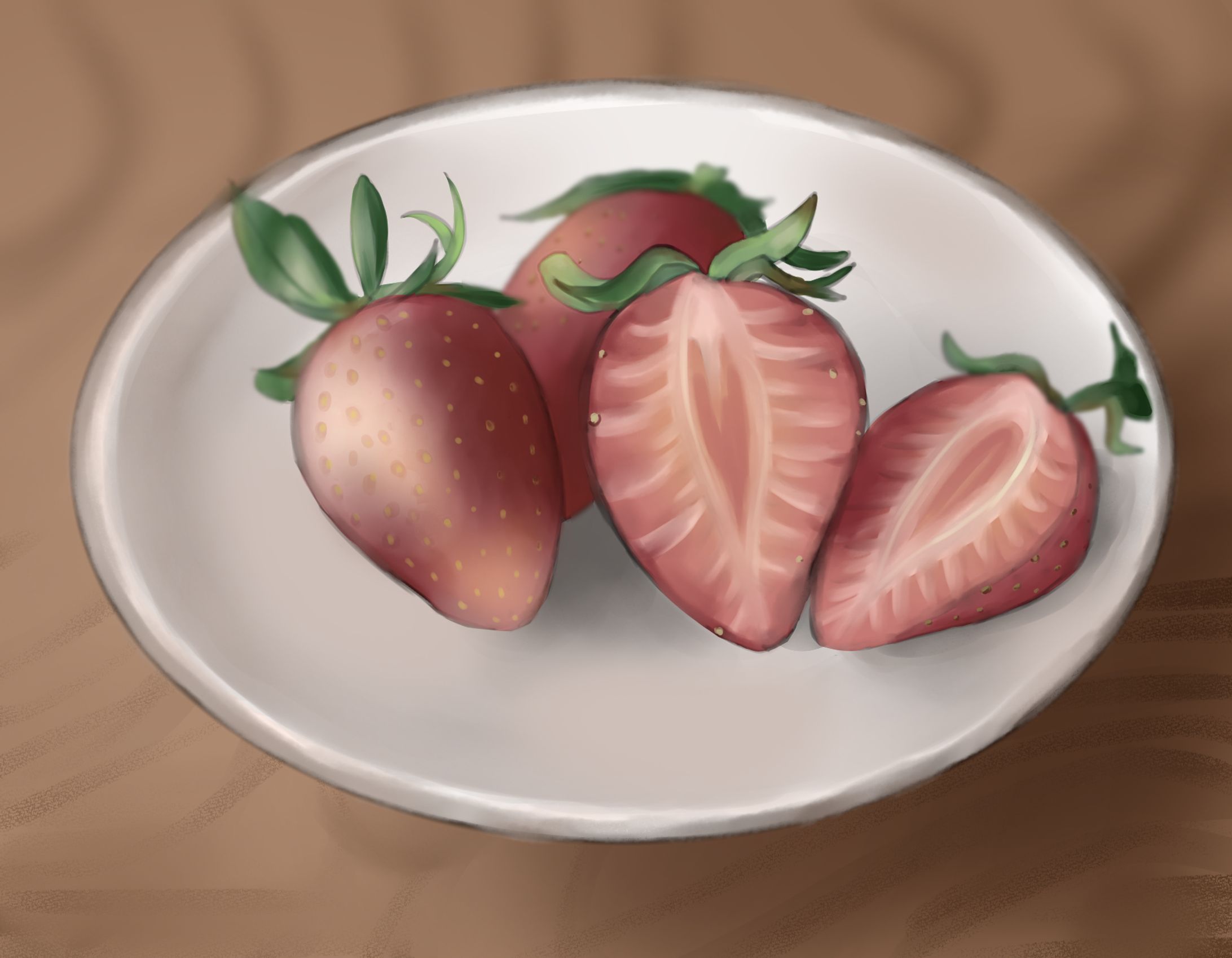 模写　いちご-1