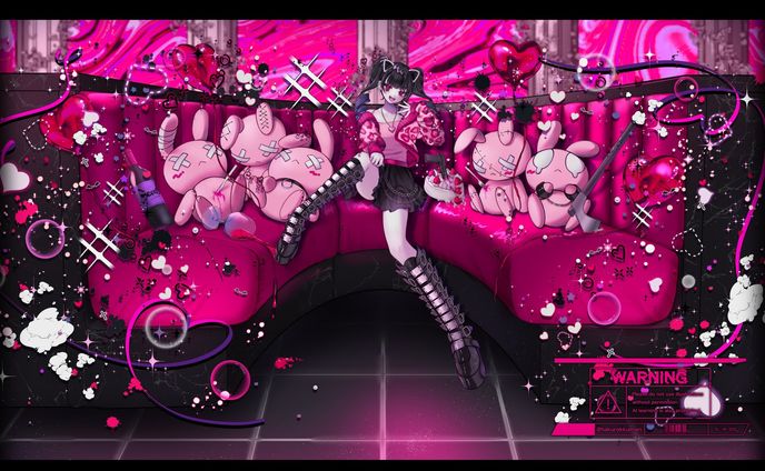 MVイラスト担当「Baby rabbit FALL IN LOVE」