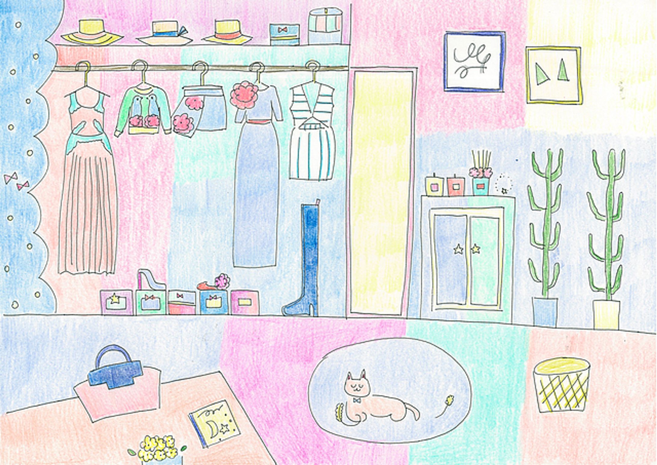 coco at closet -1