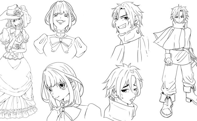 キャラクター線画