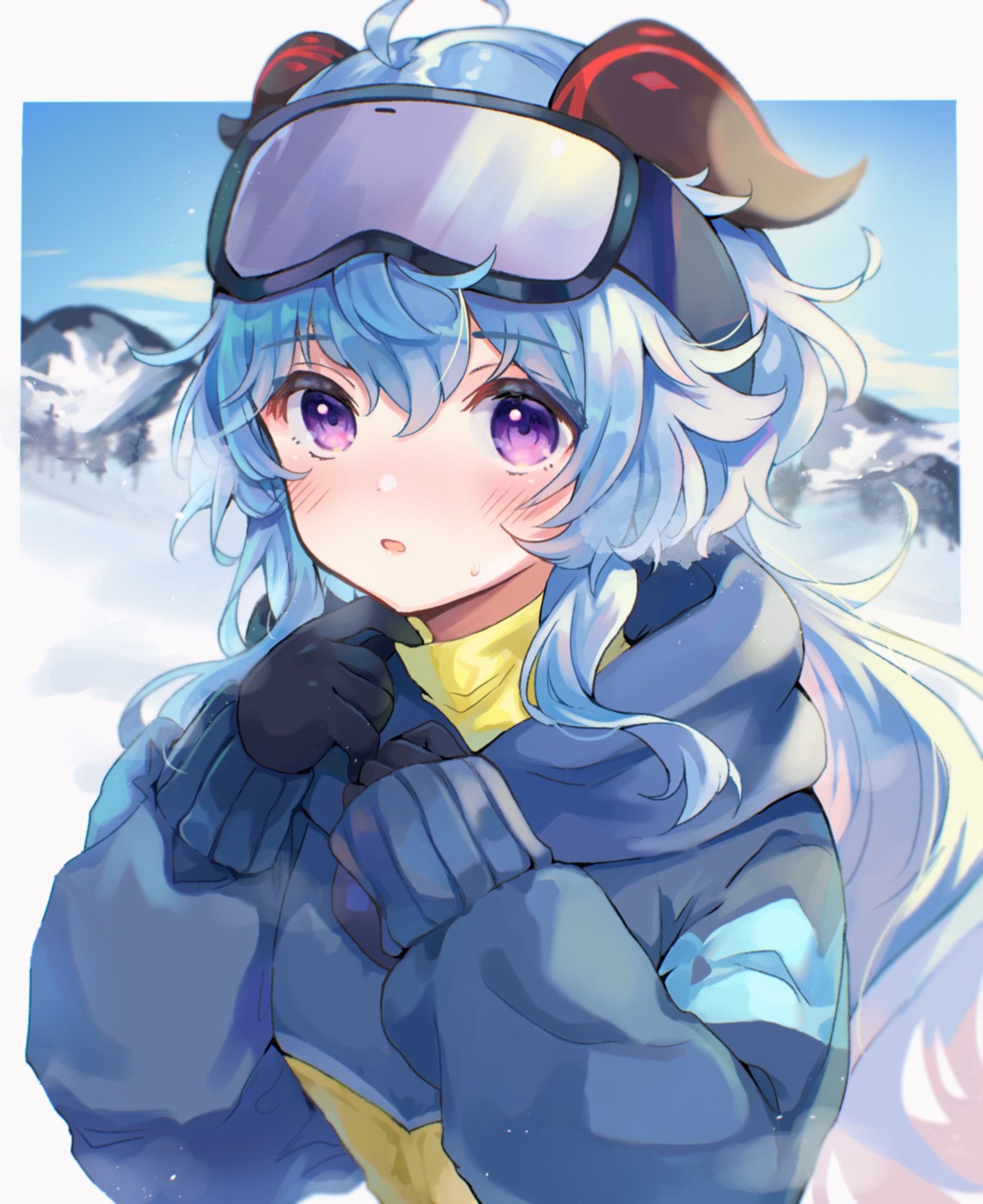 スキー甘雨⛄️-1