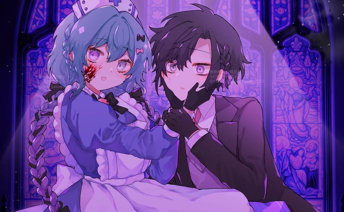 創作男女　イラスト