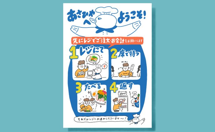 手順イラスト_喫茶あさひやさま