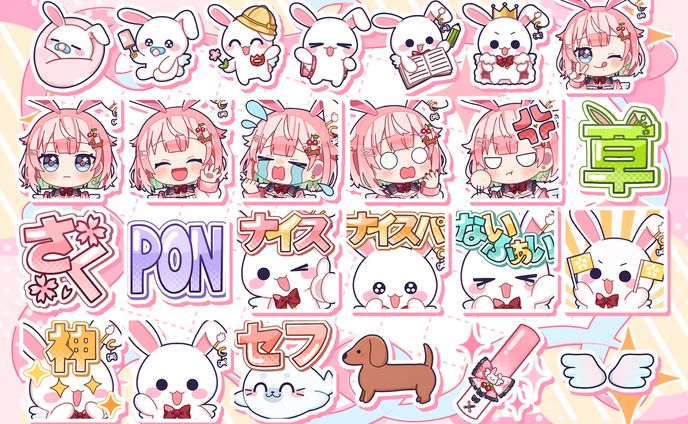 兎羽さくら様 メンバーシップバッジ・スタンプ