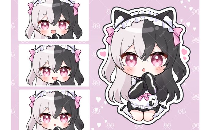 SDイラスト(1.7頭身シンプル作画)