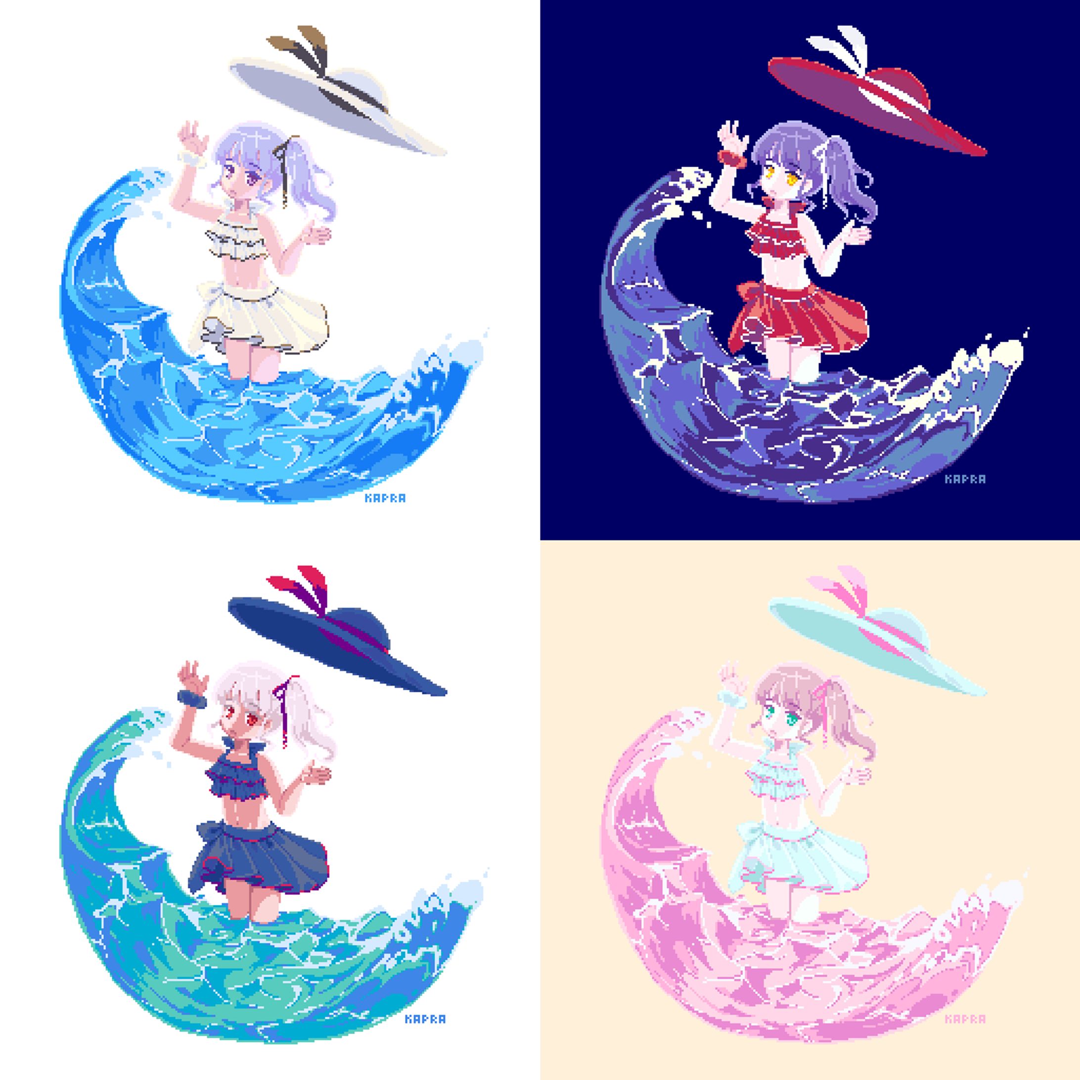 ドット絵　ヴィネット風-1