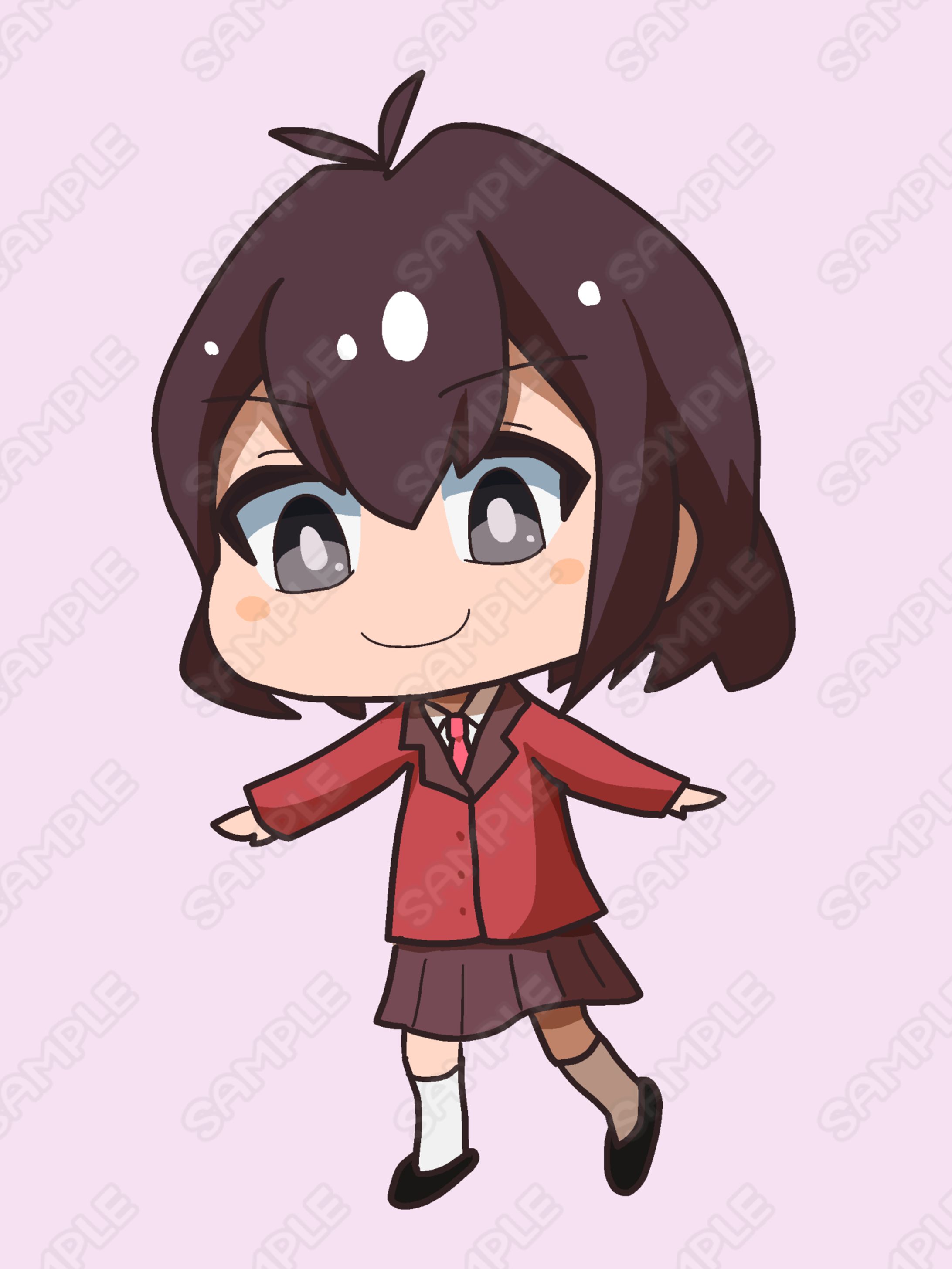 茶髪黒目の女の子-1