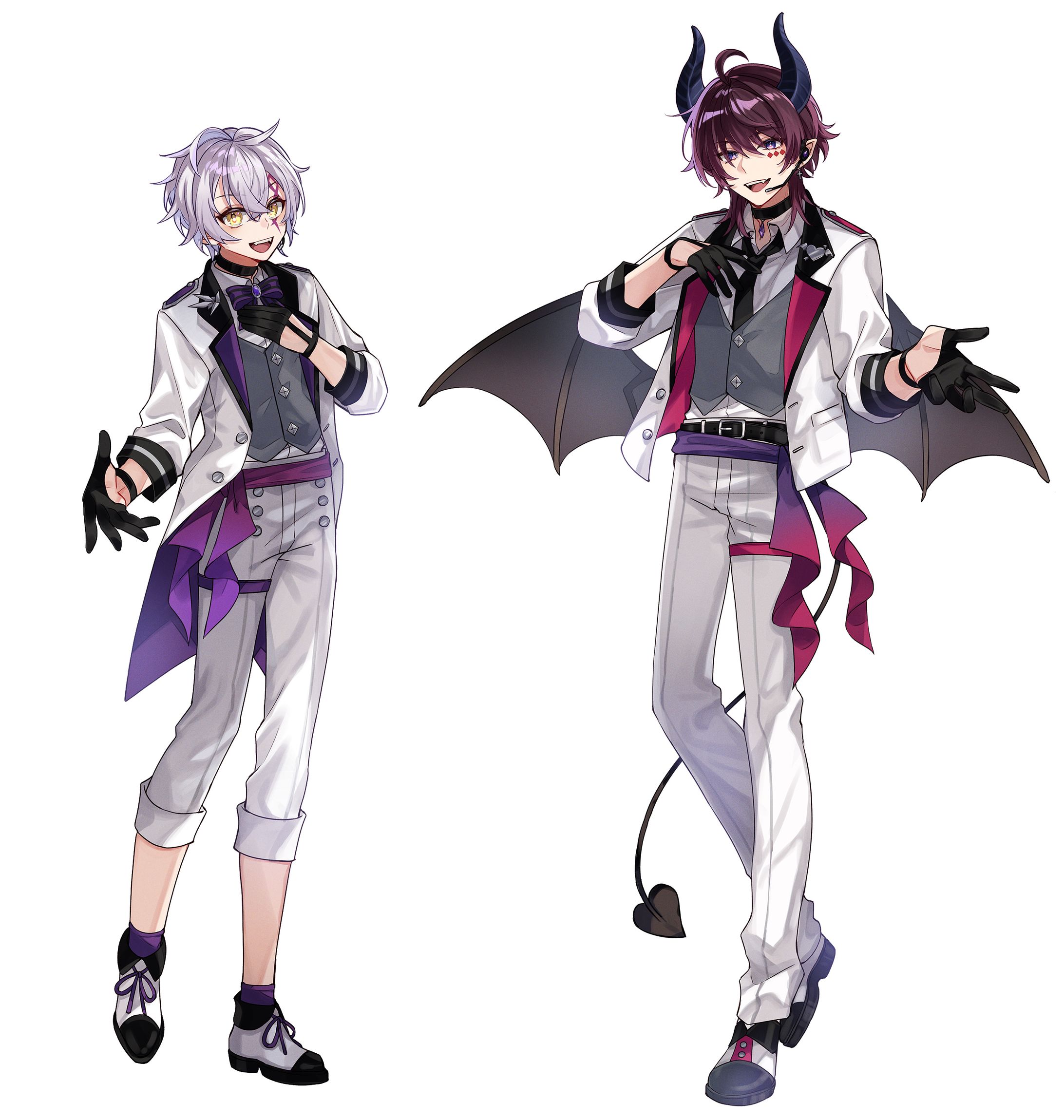 濡羽ユア様・骸ノア様　キャラクターデザイン-1