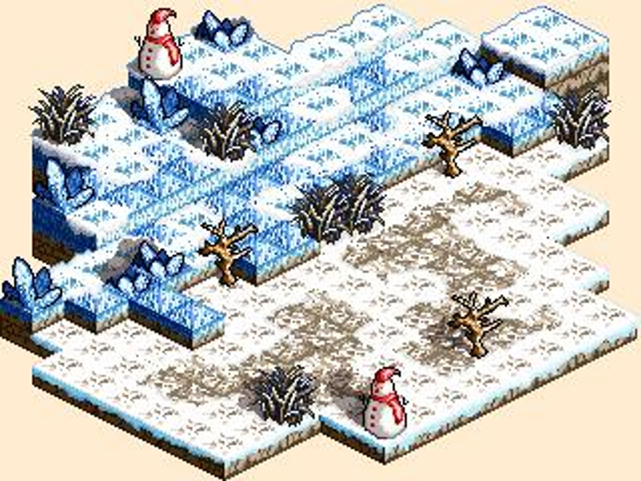 ドット絵　雪マップ-1