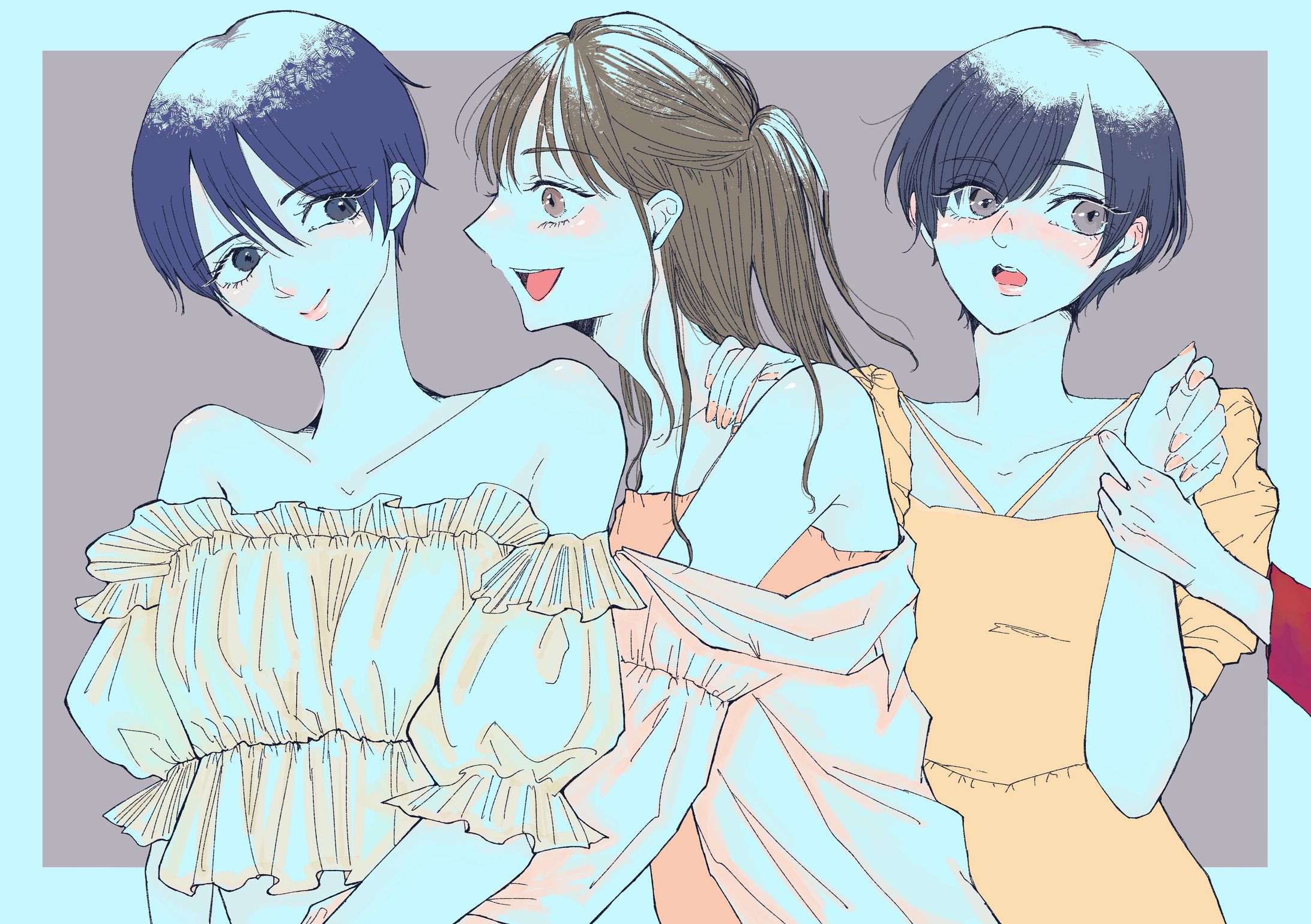 女の子のイラスト-1
