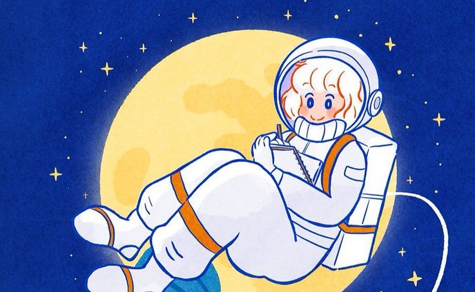 エントリーNo.4049
『ひらめきの宇宙へ』

宇宙に持っていきたいくらい文具や絵を描くことが大好きな女の子
宇宙に広がる星々の数の数ほどのアイデアを
スケッチブックに書き込める！というイメージで描きました。
背面の月が電球になっており、大きなひらめき💡を表現しています。

#はしもとあやね #文房堂アワード #宇宙 #スケッチブック
#宇宙飛行士 #電球 #月 #女性イラスト #illustration #イラストレーター募集 #イラスト #オリジナルイラスト