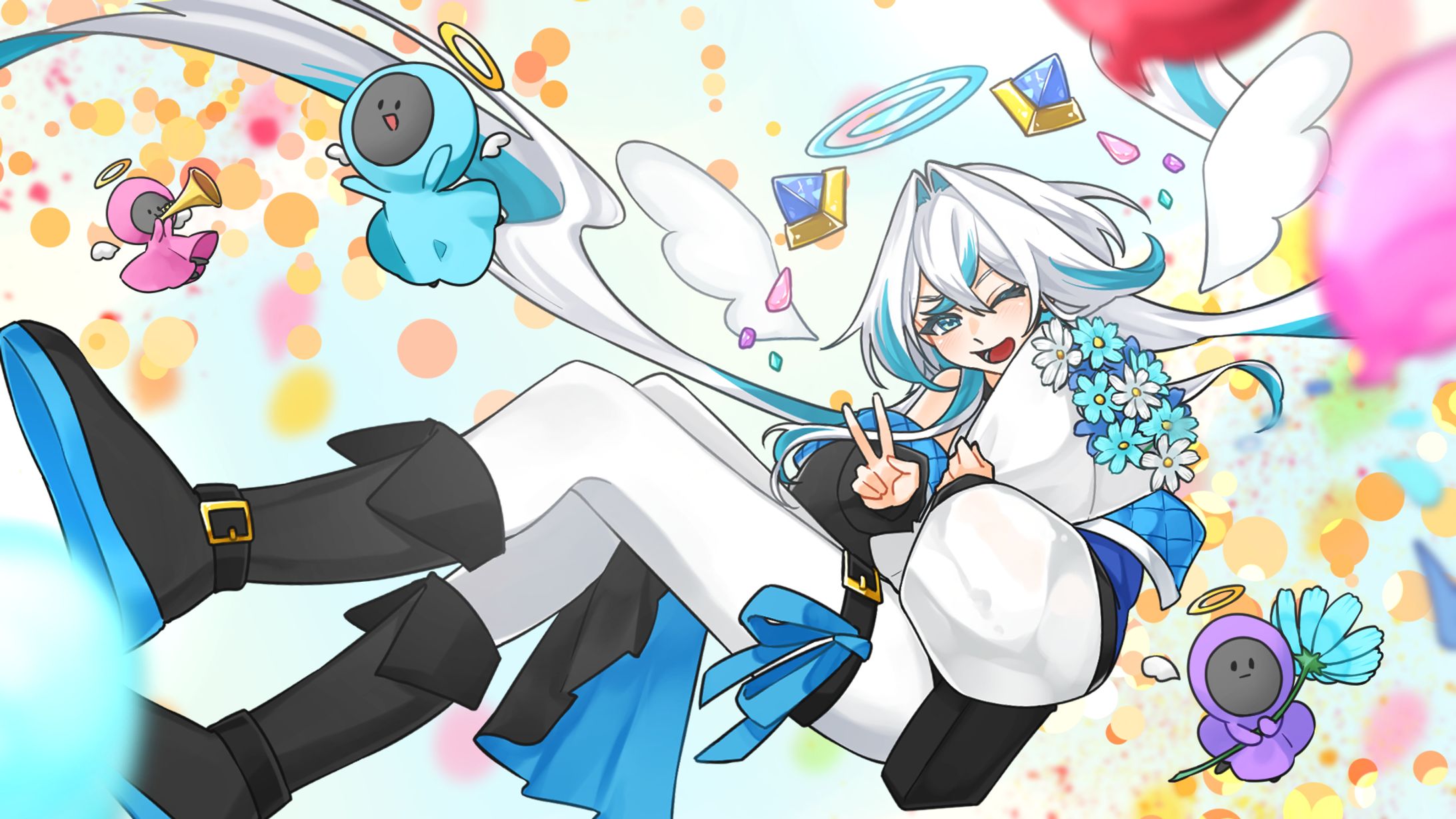 かみちゃま誕生日イラスト-1