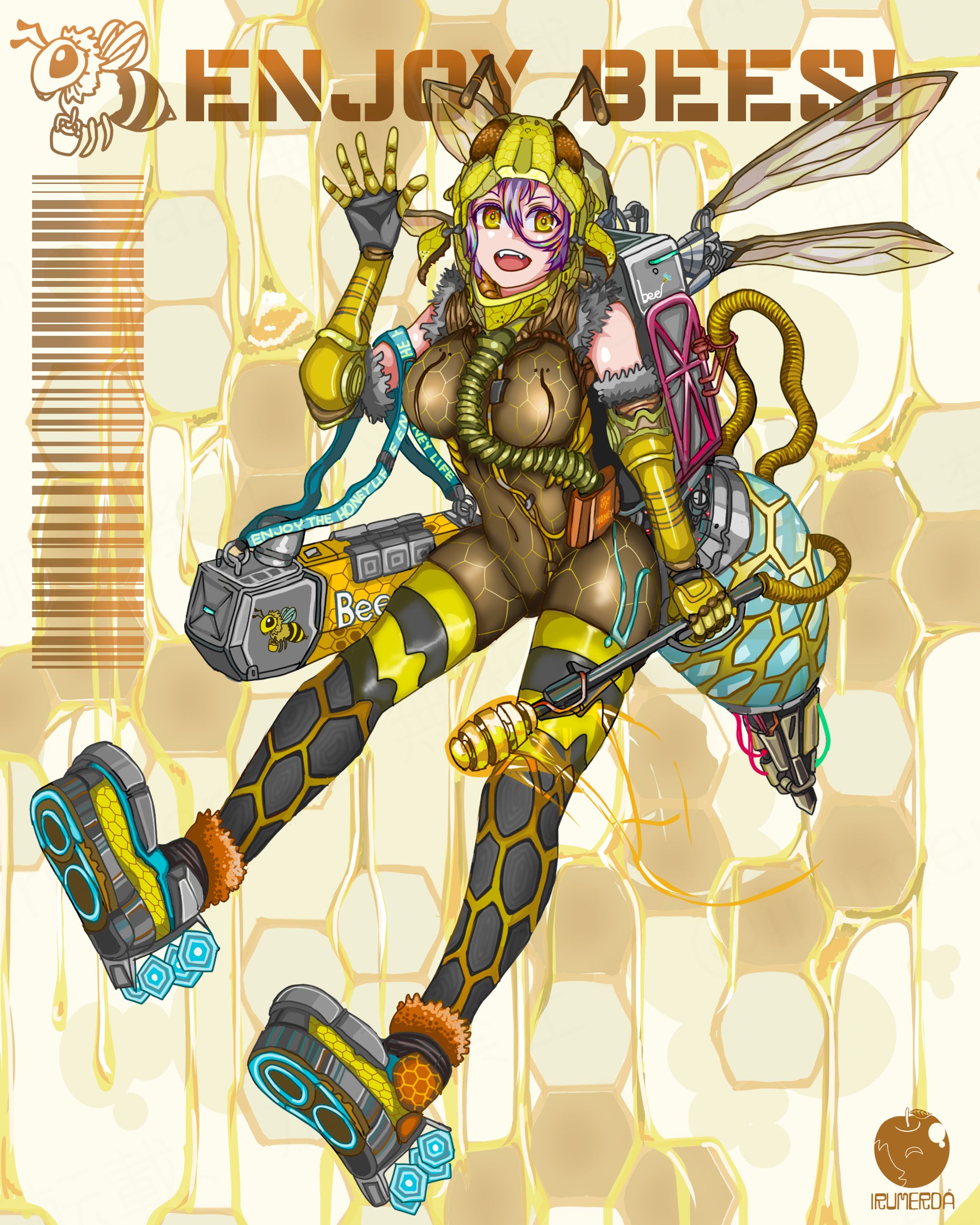 オリジナルキャラクター　（モチーフ：ミツバチ）-1